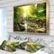Designart - Mountain Stream in Forest - Landscape Photography Framed Canvas Print